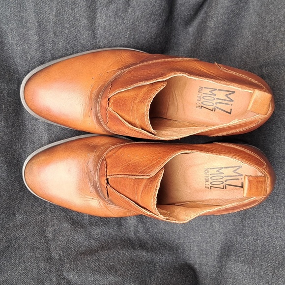 MIZ Mooz New York Jonnie ankle boots Brown Leather Women's size US7/ EU37 - Picture 4 of 14